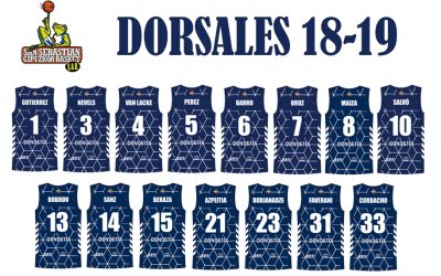 DORSALES PARA LA TEMPORADA 18-19