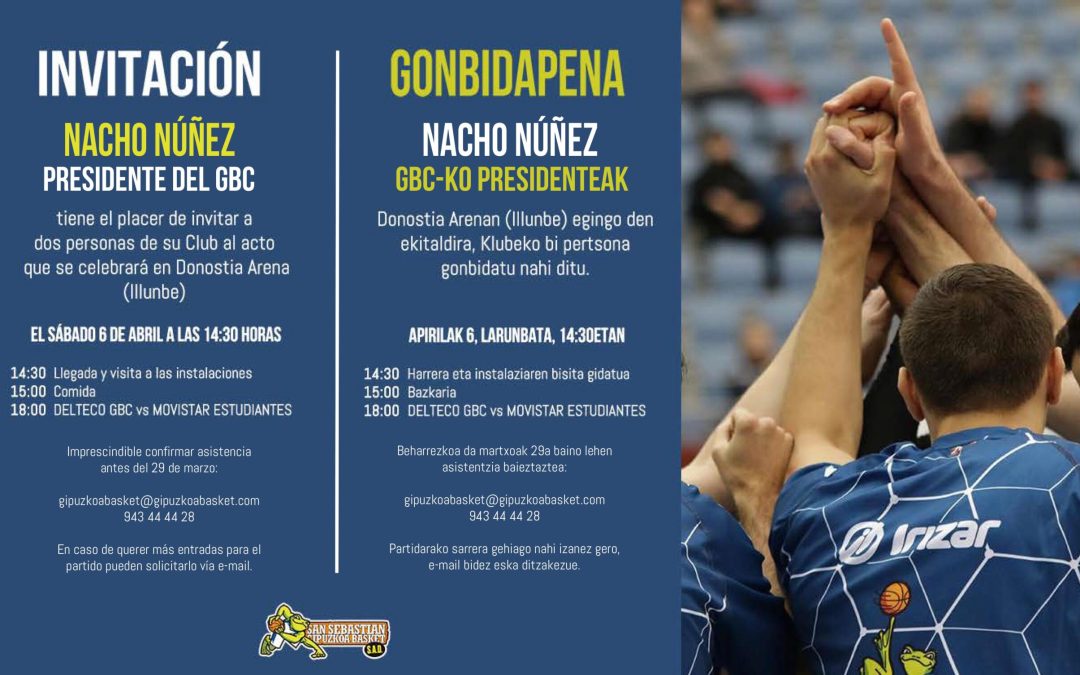GIPUZKOA BASKET INVITA A LOS CLUBES GUIPUZCOANOS A UN EVENTO ESPECIAL