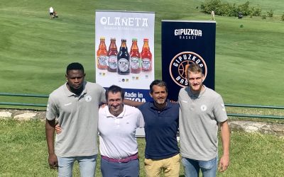 PRESENTADOS LAZAR MUTIC Y BIRAM FAYE DE LA MANO DE CERVEZAS OLAÑETA