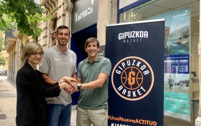 DELTECO GIPUZKOA BASKET HA PRESENTADO HOY A ADAM SOLLAZZO EN DONOSTIA