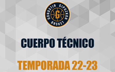 CUERPO TÉCNICO GUUK GIPUZKOA BASKET TEMPORADA 2022-2023