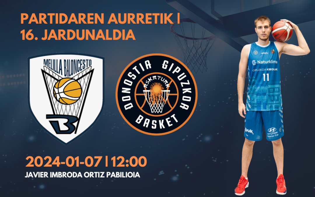 PARTIDAREN AURRETIK 16. JARDUNALDIA | 2024a Melillan estreinatuko dugu