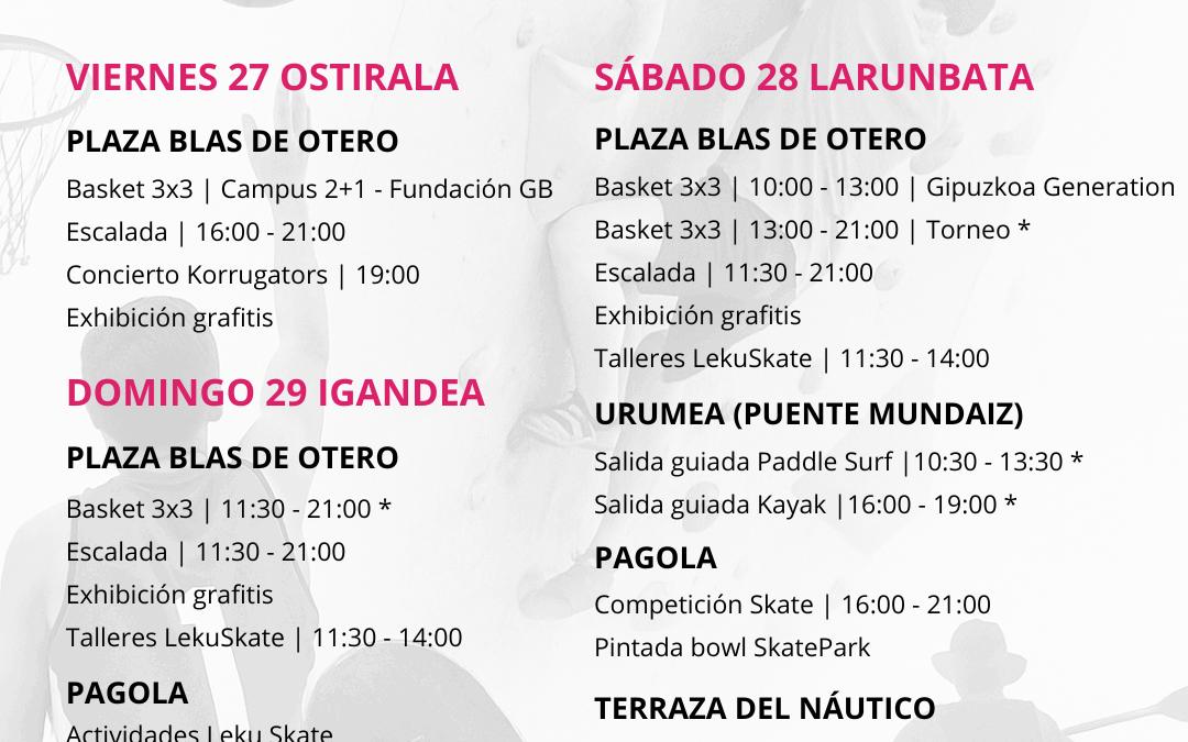 ¡EL VIERNES EMPIEZA KALEAN!