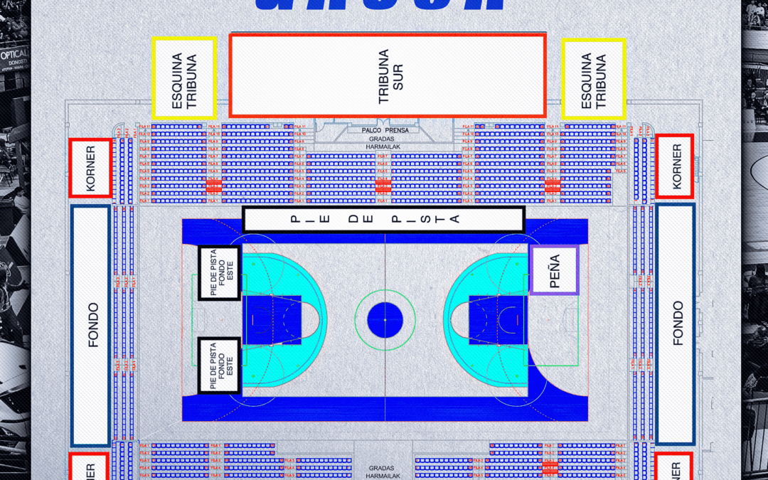 MAPA DEL POLIDEPORTIVO JOSÉ ANTONIO GASCA